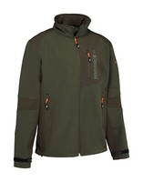Softshell Jacke Percussion, GeräUscharm, Wasserdicht, GrüN/Braun, GrößE M