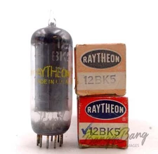 2 Raytheon 12BK5 Beam Pentode Frequency TV/Radio Audio Vacuum Tube Valve- Bangyb