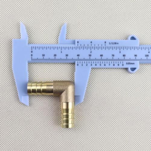6Pcs (1/2" x 1/2" ) NEW Brass Barbed Tube Pipe Fitting Hose Barb Elbow 90 Degree - Picture 3 of 7