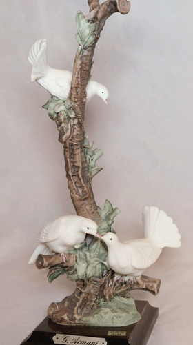 Giuseppe Armani "Three Doves" Vintage Home Ceramic Collectible Sculpture Decor - Picture 3 of 11