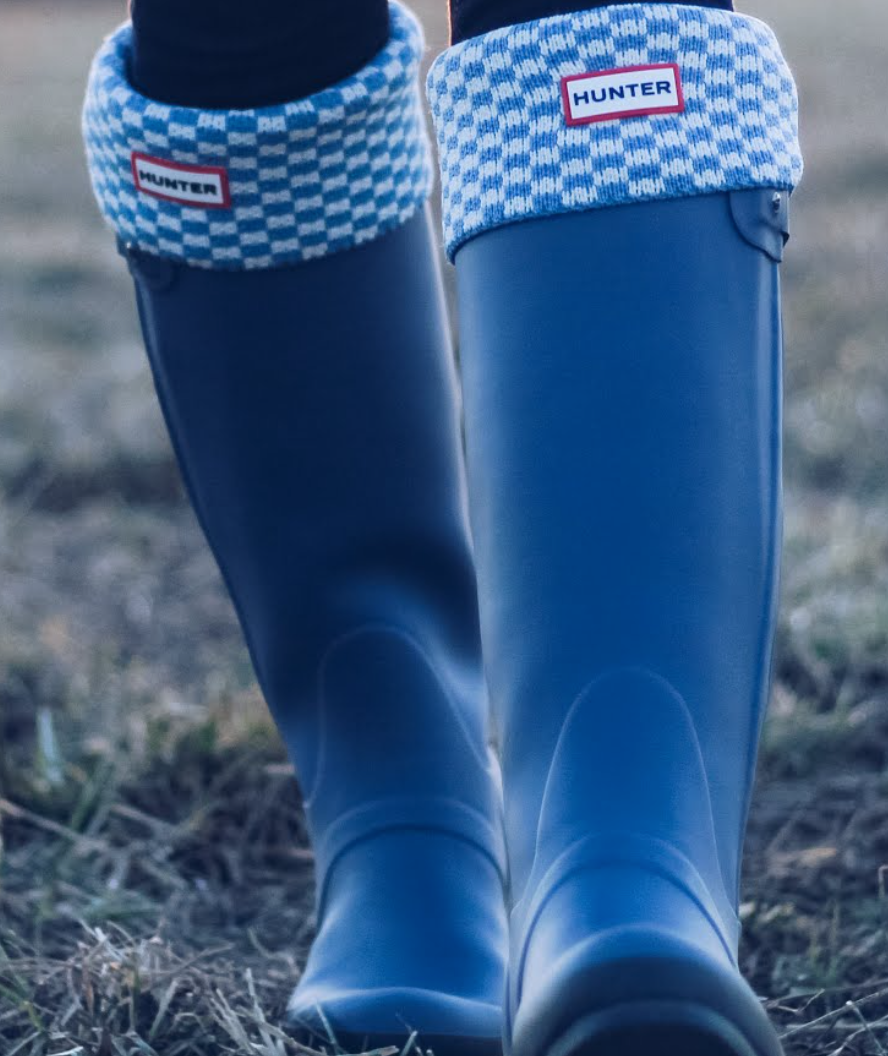 レインシューズ HUNTER [UNISEX] Play Tall Bootsocks Hunter White UAS3418RPYH Hunter Original Tall Boot Socks – Ascent Wear