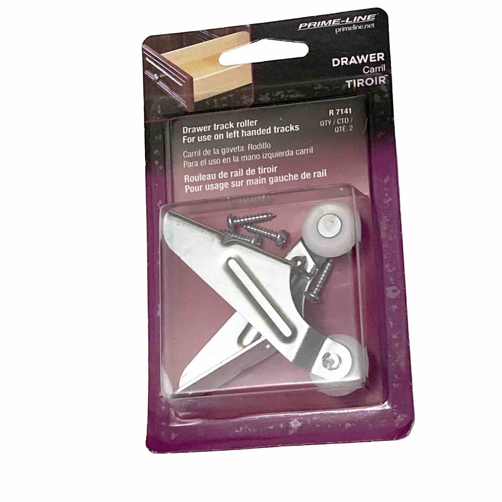 2 PACK Steel Drawer Track Center Roller Nylon 13/16-Inch LEFT HAND R 7141