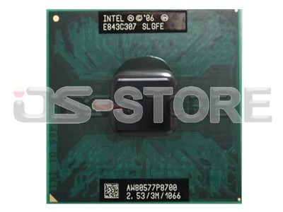 Intel Core2 Duo P8700 SLGFE Mobile CPU Processor Socket P 478pin 2.53GHz 1066MHz