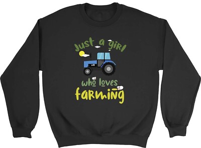 Mädchen, das Landwirtschaft liebt Kinder Sweatshirt Bauer Bauernhof Traktor Junge Mädchen Geschenk Pullover