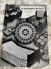 Vintage Crochet Pattern Coats Mercer Crochet Star Wheel Design