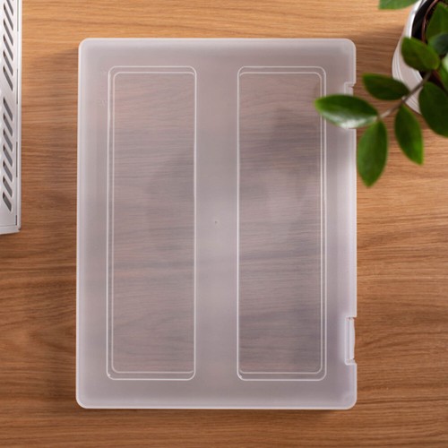 Desk File Container Portable Project Case Plastic Project Case A4 File Box