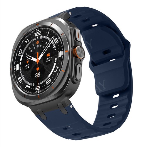 Sport Silikon Metall Stecker Armband Band für Samsung Galaxy Watch Ultra 47mm - Bild 30 von 44