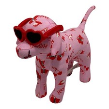 Victoria's Secret PINK Mini Plush Dog W/ glasses Valentine s Day Edition 2025