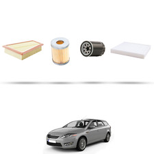 HOFFCAR Kit tagliando - 4 filtri per Ford Mondeo IV 2.0 GPL/LPG 107kw dal 2009