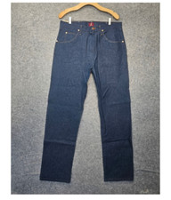 Vintage 90s Cowboy Jeans Mens WRANGLER Dark Indigo Western Work Ranch 34/34 NEW