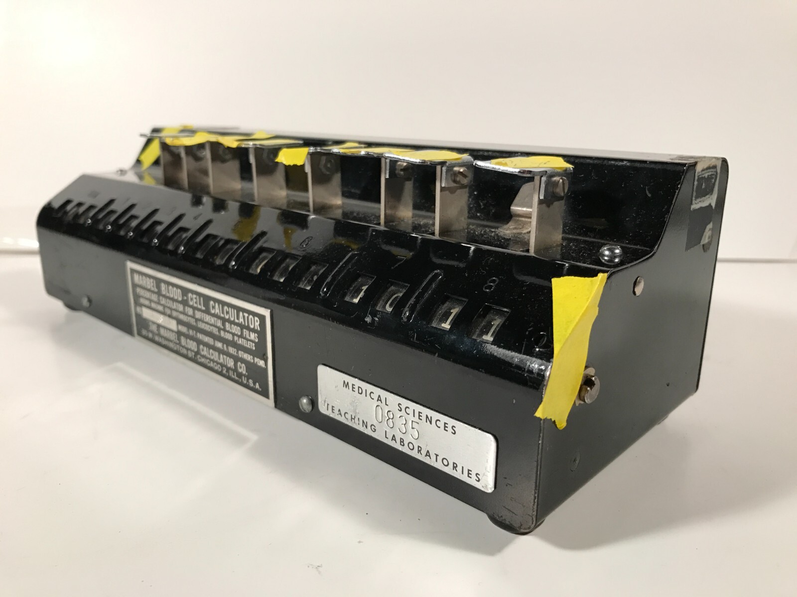 Vintage Marbel Blood - Cell Calculator Counter Model VI-T Patent 1922