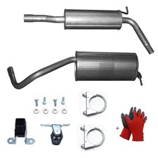 Komplett Auspuff+Anbausatz für Skoda Fabia III NJ3  1.0 Schrägheck 55kW