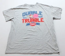 Brisco Brands Unisex Adult's Dubble Trubble S/S Tee EJ3 Sport Grey Size XL NWT