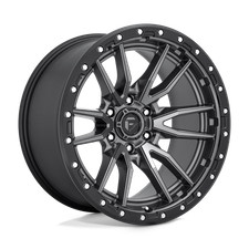20x10 Fuel D680 REBEL MATTE GUN METAL BLACK BEAD RING Wheel 6x135 (-18mm)