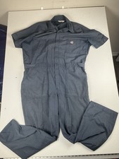 Vintage Jumpsuit Mens Size 48 Blue Mechanic Coveralls 70's Light Weight