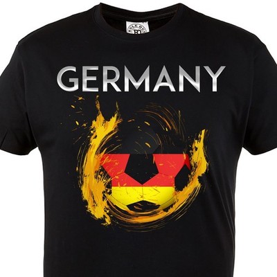 Germany Fußball T-Shirt Herren Deutschland Flagge EM WM Fan Shirt