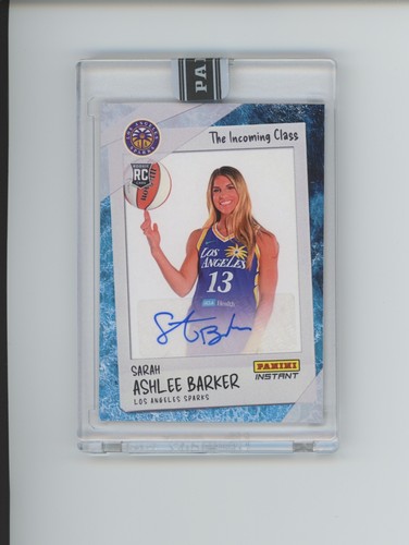 2025 Panini Instant WNBA Sarah Ashlee Barker Incoming Class Rookie RC Auto 9/10