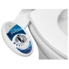 LUXE Bidet NEO 110 - Non-Electric Bidet Attachment for Toilet Seat, Blue