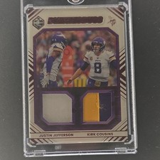 2022 Panini Limited Dynamic Duos Jefferson Cousins Vikings Memorabilia #DD-MIN1