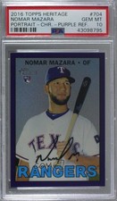 2016 Heritage High Number Chrome Purple Refractor Nomar Mazara PSA 10 GEM MT g6p