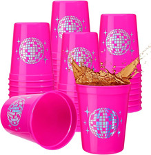30 Pcs Disco Ball Cups - Reusable 16 oz Party Favors for Bachelorette Weddings