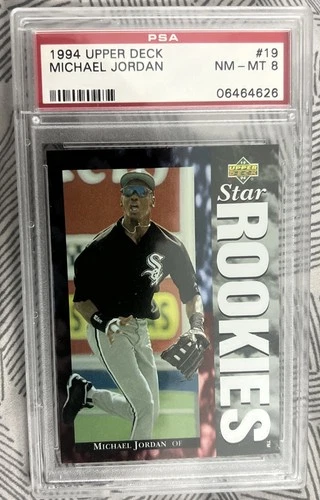 1994 Upper Deck - Star Rookie Michael Jordan #19 PSA 8