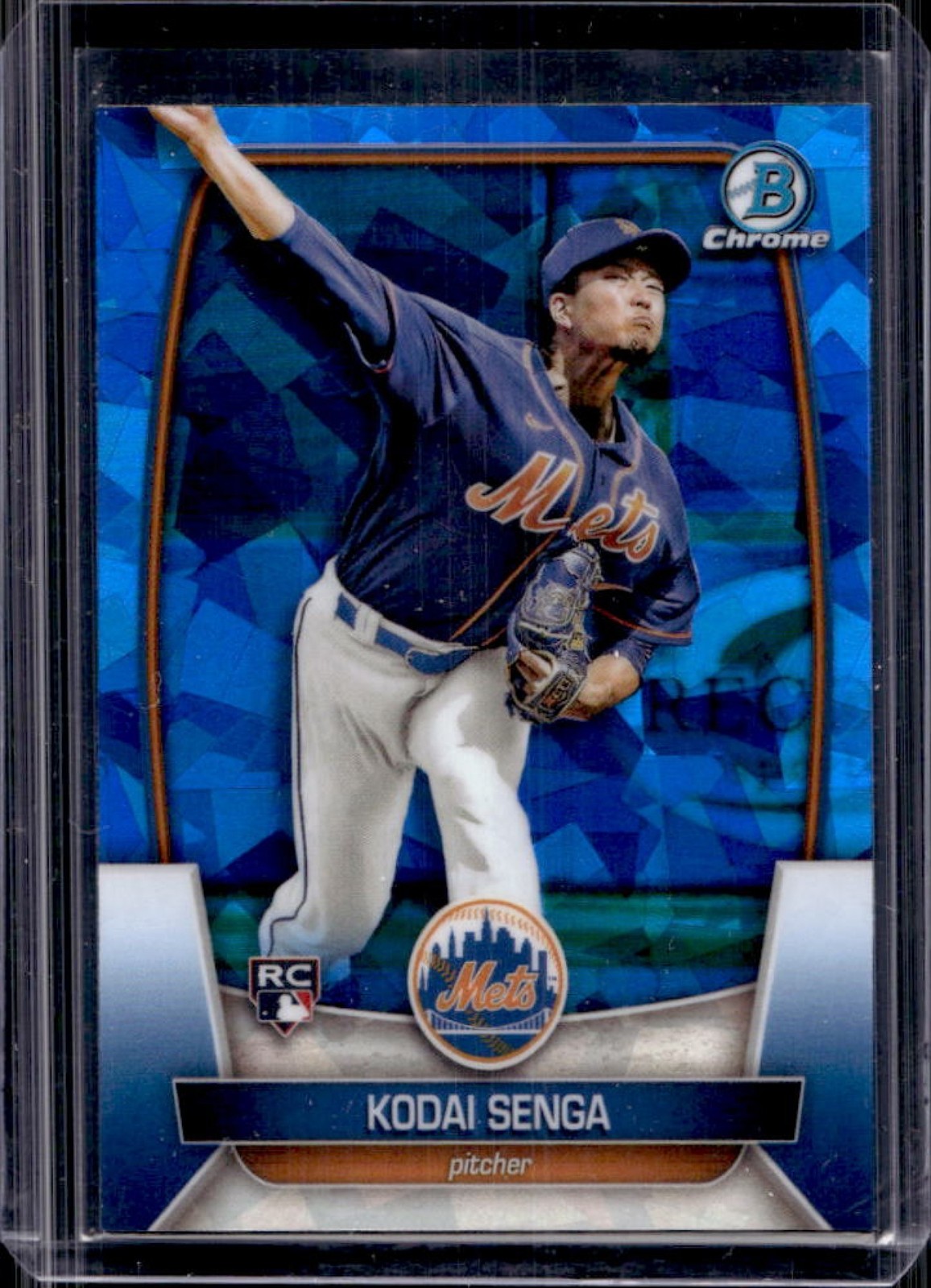 2023 Bowman Chrome Sapphire Kodai Senga RC Rookie #77 Mets