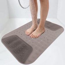 Bathtub Shower Mat with Foot Scrubber Mat, Serves as Both Bathtub Mat and Foo...