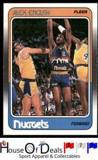 1988-89 Fleer #34 Alex English Denver Nuggets Basketball Card