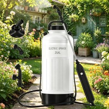 2 Gallon Battery Powered Electric Garden Sprayer  Wide mouth anti-abrasion t...