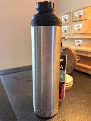Orca Hydra 22 oz. Insulated Water Bottle | Jug | silver NWT