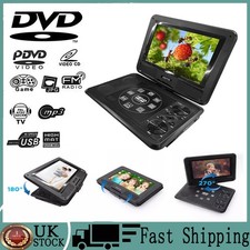 Portable DVD Player Rechargeable HD AV 3D Game Function 16:9 LCD Swivel Screen