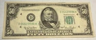 1950 $50 CLEVELAND Federal Reserve Note. FR2107D crisp AU, light fold D04423594A