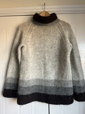 Hand Knitting Association of IceIand 100% Popi Wolle High Neck Sweater Pulli M