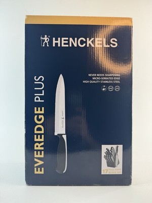 Henckels Knife Set 17-piece German Steel Blade Satin Finish Everedge Plus