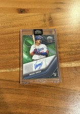 Miguel Vargas 2023 Topps Chrome Black Green Refractor /99 Auto Rookie RC NRMT+