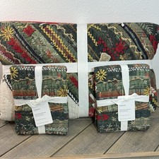 POTTERY BARN WINTER DREAM REVERSIBLE QUILT SET, FULL/QUEEN 2 STANDARD SHAMS