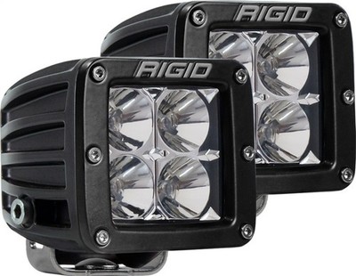 Rigid Industries 202113 D-Series PRO LED Light Flood Optic Surface Mount Pair