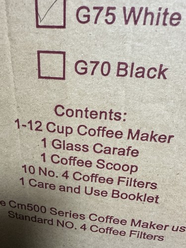 Gevalia Kaffe CM500B Cafetera Automática Programable 12 Tazas Blanca Inoxidable - Imagen 6 de 7