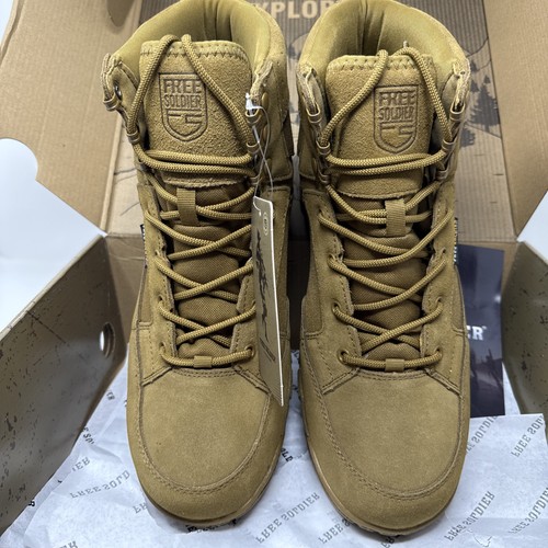 Free Soldier ACC0021 Herren Wüste Hellbraun Wasserdicht Schnürstiefeletten Wanderschuhe Größe 11 - Bild 3 von 5