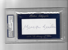 GEORGE SISLER 2010 HISTORIC AUTOGRAPHS IN MEMORY OF CUT SIG /88 PSA/DNA AUTH JG
