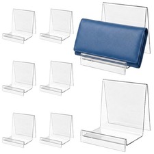 8 Pcs Purse Display Stand, Clear Acrylic Wallet Display Stand Purse Organizer...