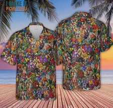 He-man and The Masters of The Universe Hawaiian Shirt Casual Button Dow
