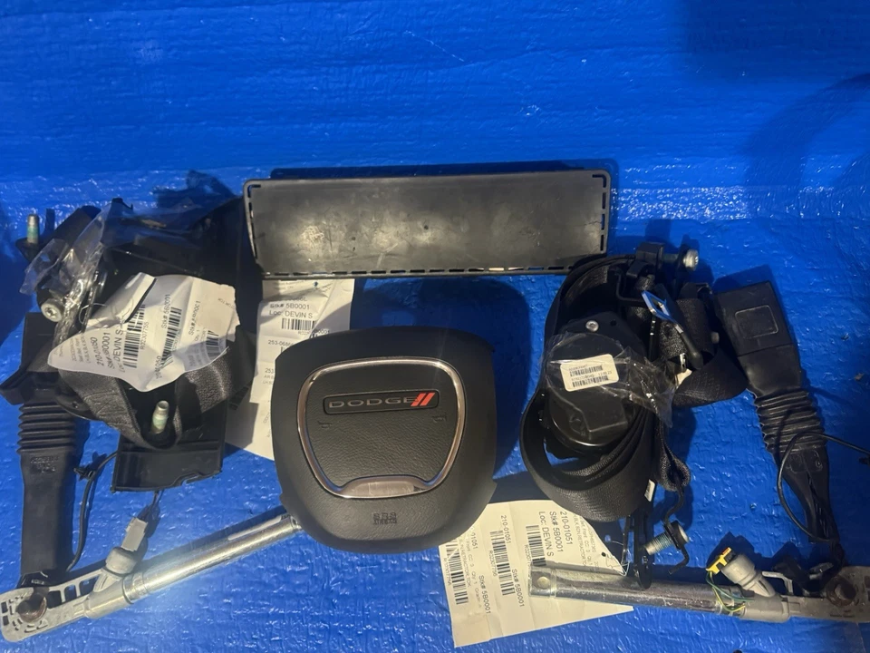 Airbag e cintos de segurança 2017-2018-2019-2020-21-22-Dodge carregador roda motorista e joelho - Imagem 2 de 4