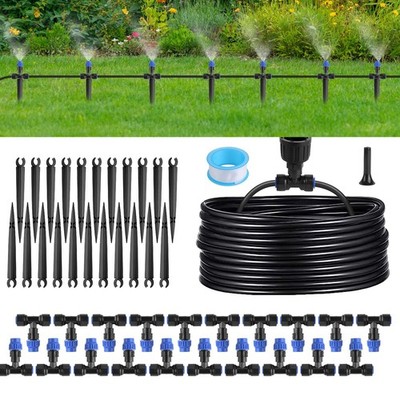 75Ft Drip Irrigation Garden Watering System Automatic Kit with 20 Mist Nozzle