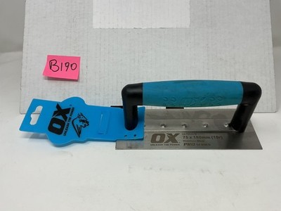 Ox Tools Pro 3'' x 7'' SST Narrow Edger | 3/8'' Radius