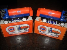   -ERTL-1910 MACK TANKER "GULF" BANK-LOT of 2-THE GOOD GULF GASOLINE NO 4  NICE