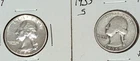 1957 proof and 1935 s washington quarters