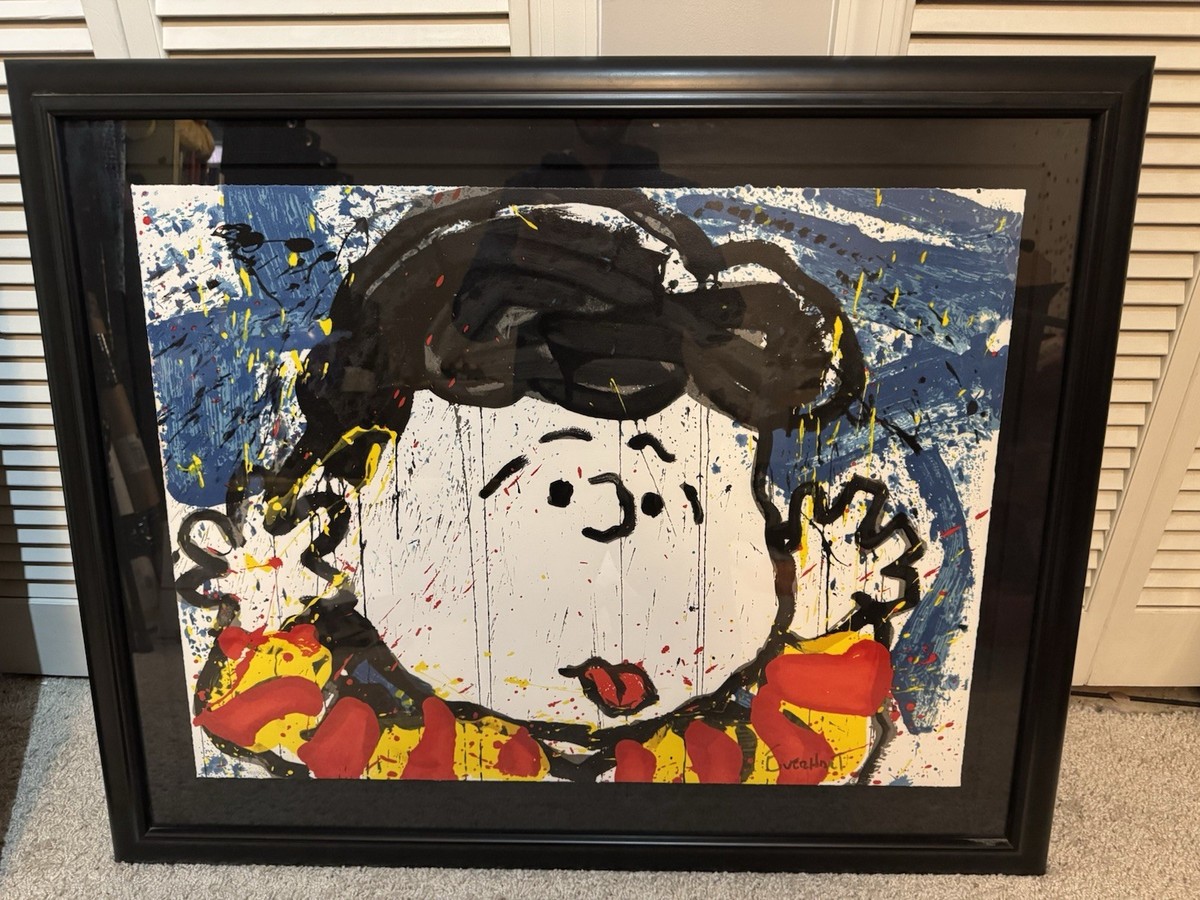 トムエバハート　スヌーピー　ルーシー TOM EVERHART NO APOLOGIES Lucy PEANUTS Hand signed COA