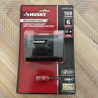 Husky 500 Lumens LED Compact Flashlight W/ Rechargeable Holster, 6 Modes USB-C